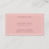 Carte De Visite Design élégant simple moderne tendance professionn (Dos)