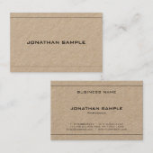 Carte De Visite Design élégant Simple Plain Luxe Professionnel (Devant / Derrière)