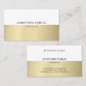 Carte De Visite Design élégant tendance Design moderne Simple Luxe (Devant / Derrière)