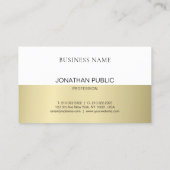Carte De Visite Design élégant tendance Design moderne Simple Luxe (Dos)