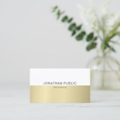 Carte De Visite Design élégant tendance Design moderne Simple Luxe (Debout devant)