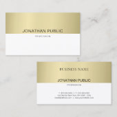 Carte De Visite Design élégant tendance Moderne Simple Luxe simple (Devant / Derrière)