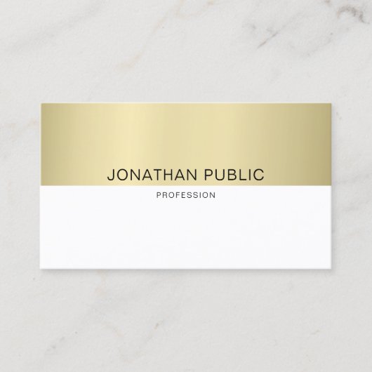 Carte De Visite Design élégant tendance Moderne Simple Luxe simple (Devant)