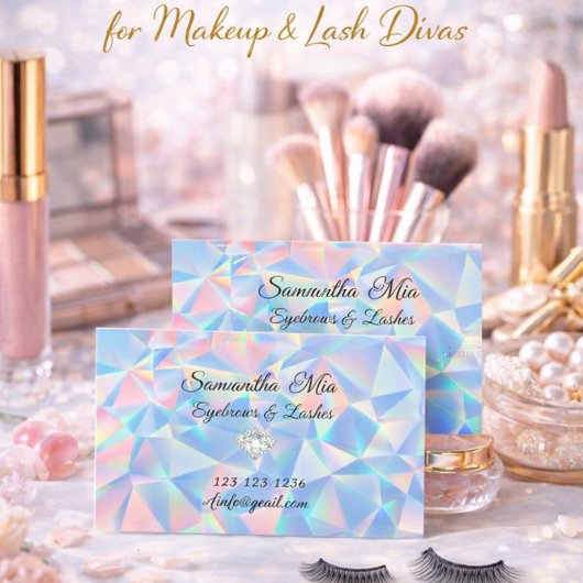 Carte de visite design en pierre d'opale bleue