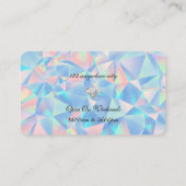 Carte de visite design en pierre d'opale bleue (Dos)