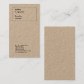 Carte De Visite Design épuré élégant professionnel moderne (Devant / Derrière)