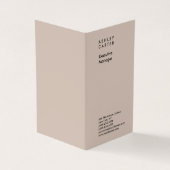 Carte De Visite Design épuré élégant professionnel moderne (Extérieur)