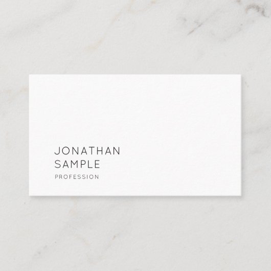 Carte De Visite Design épuré minimaliste moderne Simple Chic simpl (Devant)