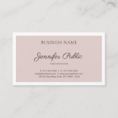 Carte De Visite Design épuré moderne Elégant Plain tendance Luxe (Devant)