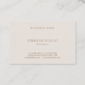 Carte De Visite Design épuré professionnel Modèle moderne (Dos)