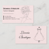 Carte De Visite Design esthétique et élégant minimaliste (Devant / Derrière)