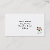 Carte De Visite Design floral gracieux (Dos)