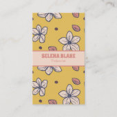 Carte De Visite Design floral vertical élégant - Chic et moderne (Devant)