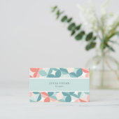 Carte De Visite Design Flore Design en Patten Carrelage (Debout devant)