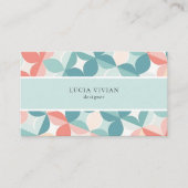 Carte De Visite Design Flore Design en Patten Carrelage (Devant)