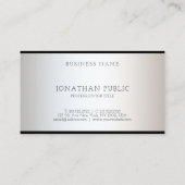 Carte De Visite Design Glam élégant Moderne professionnel luxe (Dos)