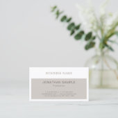 Carte De Visite Design graphique élégant Design moderne Plain Luxe (Debout devant)