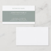 Carte De Visite Design graphique élégant élégant tendance luxe (Devant / Derrière)