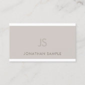 Carte De Visite Design graphique élégant et tendance Monogrammed M (Devant)