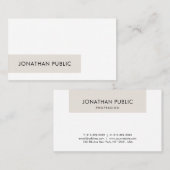 Carte De Visite Design graphique élégant professionnel élégant (Devant / Derrière)