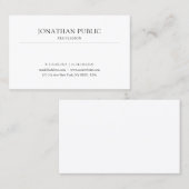 Carte De Visite Design graphique élégant professionnel lisse simpl (Devant / Derrière)
