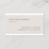 Carte De Visite Design graphique épuré élégant tendance Moderne Pl (Devant)