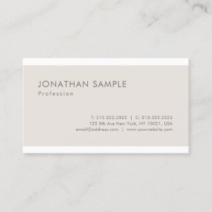 Carte De Visite Design graphique épuré élégant tendance Moderne Pl