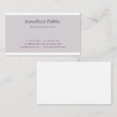 Carte De Visite Design graphique épuré et créatif Design moderne m (Devant / Derrière)