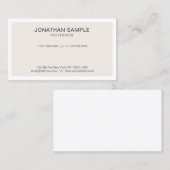 Carte De Visite Design graphique moderne élégant et chic professio (Devant / Derrière)