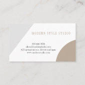 Carte De Visite Design graphique moderne et géométrique élégant (Dos)