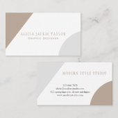 Carte De Visite Design graphique moderne et géométrique élégant (Devant / Derrière)