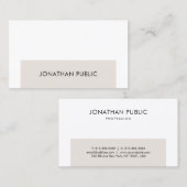 Carte De Visite Design graphique simple et élégant professionnel (Devant / Derrière)