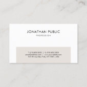 Carte De Visite Design graphique simple et élégant professionnel (Dos)
