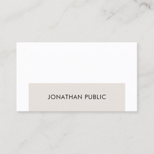 Carte De Visite Design graphique simple et élégant professionnel (Devant)