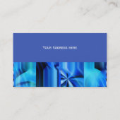 Carte De Visite Design graphique transparent - bleu noir I (Dos)