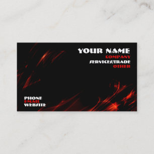 carte de visite design incendie