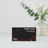 carte de visite design incendie (Debout devant)