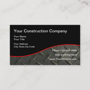 Carte De Visite Design industriel de construction