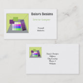 Carte De Visite Design interne (Devant / Derrière)