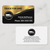 Carte De Visite Design Luxueux Gold Curve Wave Driving (Devant / Derrière)