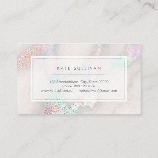 carte de visite design marbre (Dos)