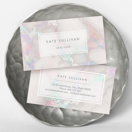 carte de visite design marbre