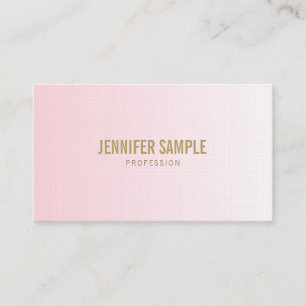 Carte De Visite Design minimaliste Chic Rose Or Luxe tendance