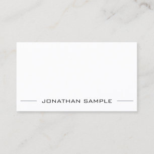Carte De Visite Design minimaliste élégant Design simple moderne