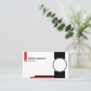 Carte De Visite Design minimaliste élégant moderne tendance Plaine