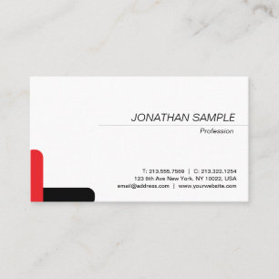 Carte De Visite Design minimaliste élégant moderne tendance uni