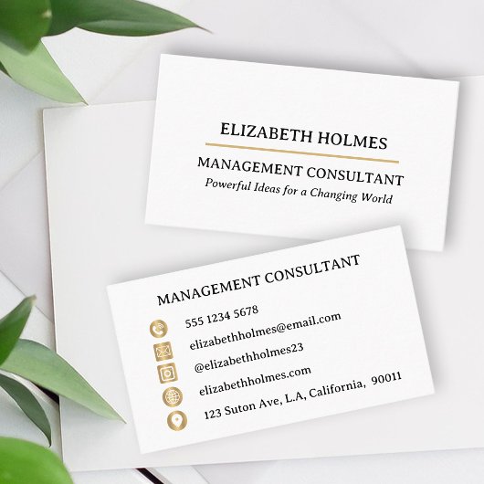 Carte De Visite Design minimaliste moderne