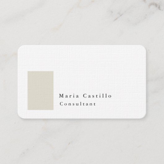 Carte De Visite Design minimaliste moderne élégant (Devant)