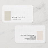 Carte De Visite Design minimaliste moderne élégant (Devant / Derrière)