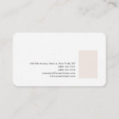 Carte De Visite Design minimaliste moderne élégant (Dos)